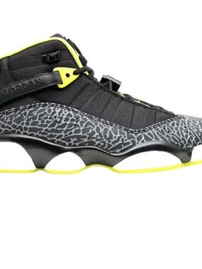 Jordan 6 Rings Sneakers with Neon Yellow Accents